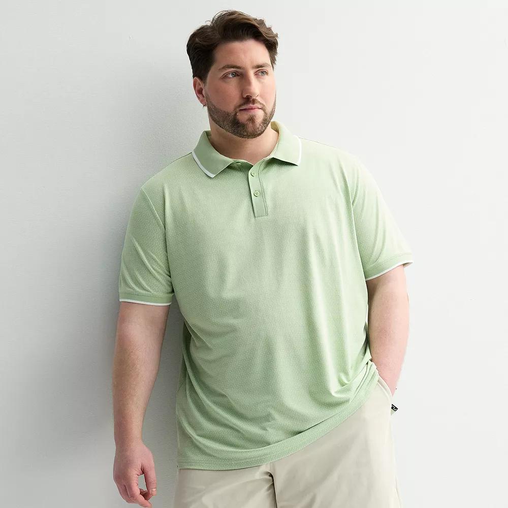 Big & Tall FLX Tipped Commuter Polo, Men's, Size: 2XB, Light Green Product Image