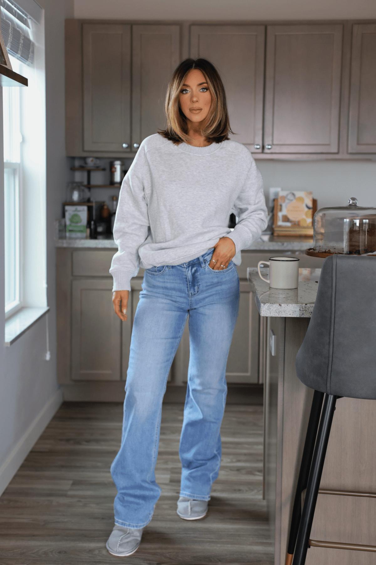 Light Wash Vintage Flare Jeans - FINAL SALE Product Image