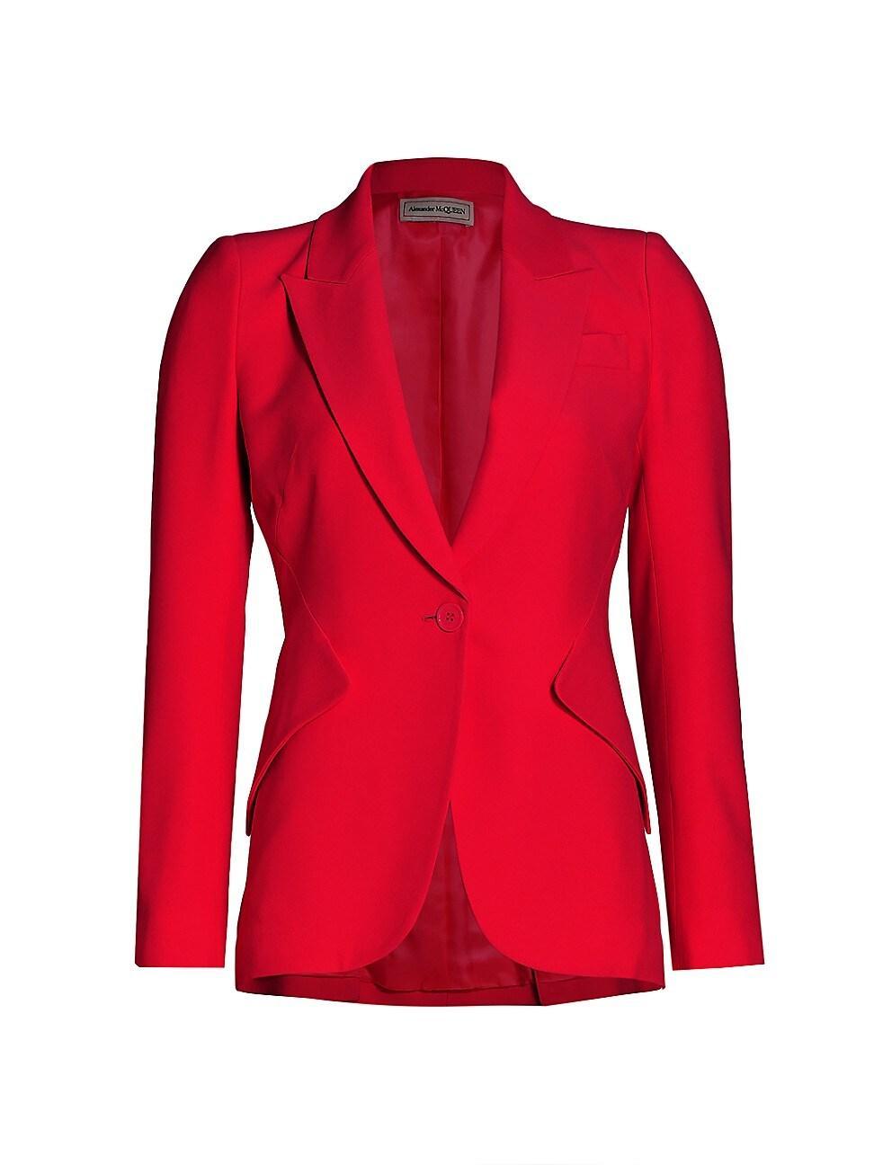 Womens Tailored Peak-Lapel Jacket Product Image