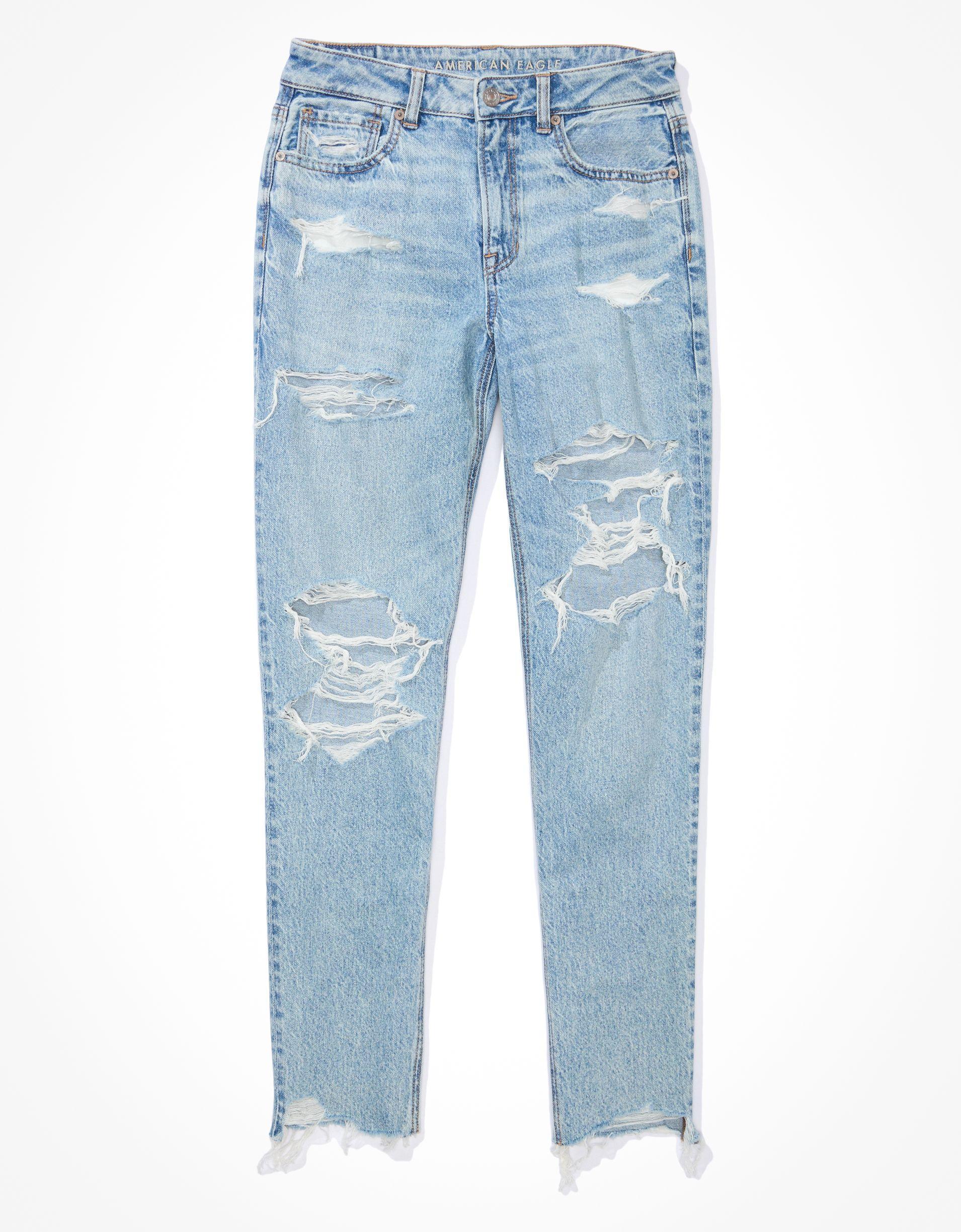 AE Strigid Ripped Mom Jean Product Image