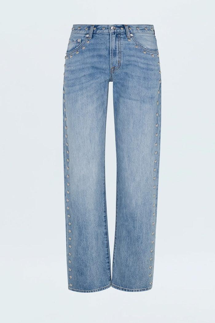 Lexi Mid Rise Bowed Straight Product Image