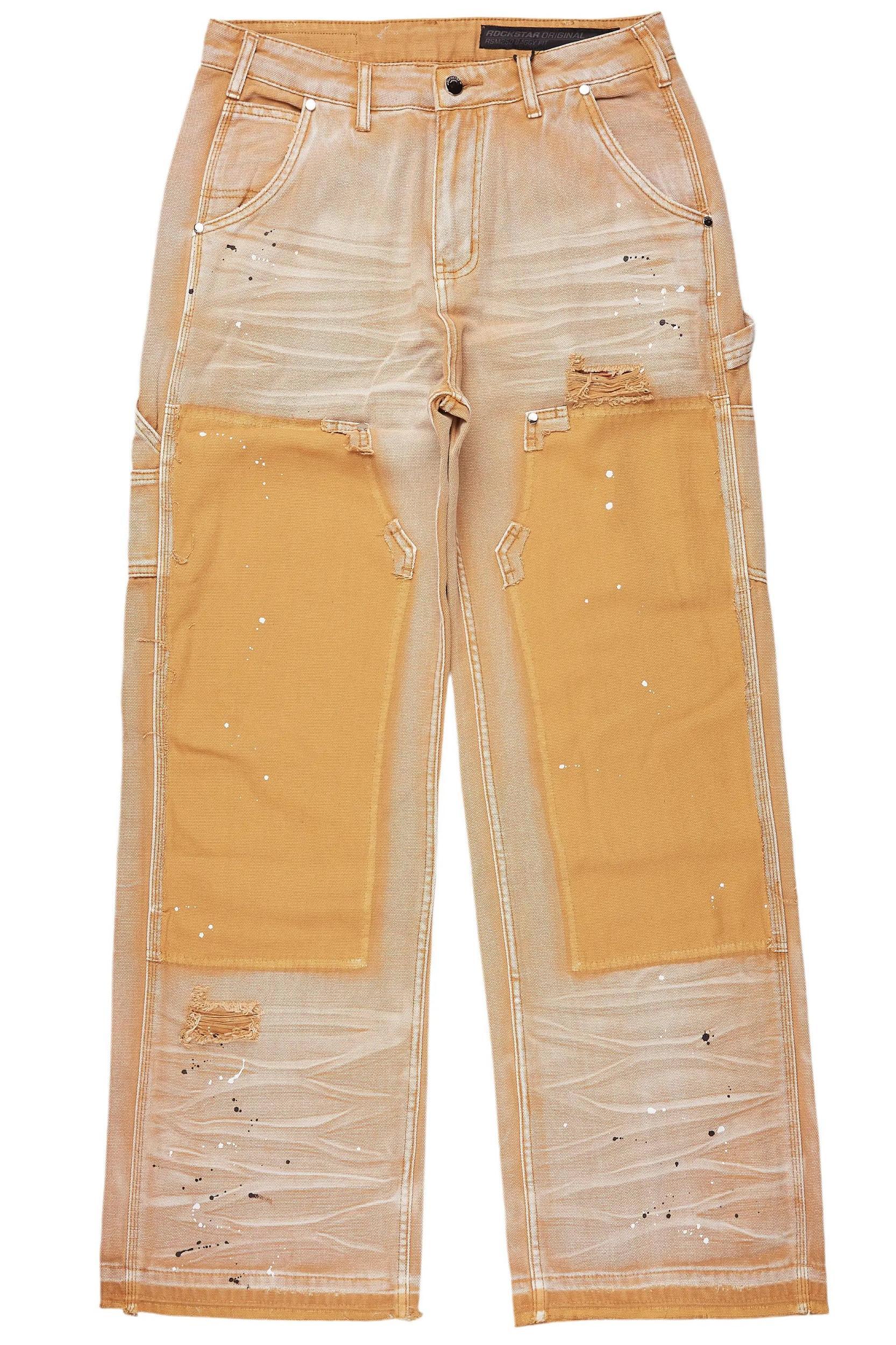 Naveen Beige Baggy Fit Jean Male Product Image