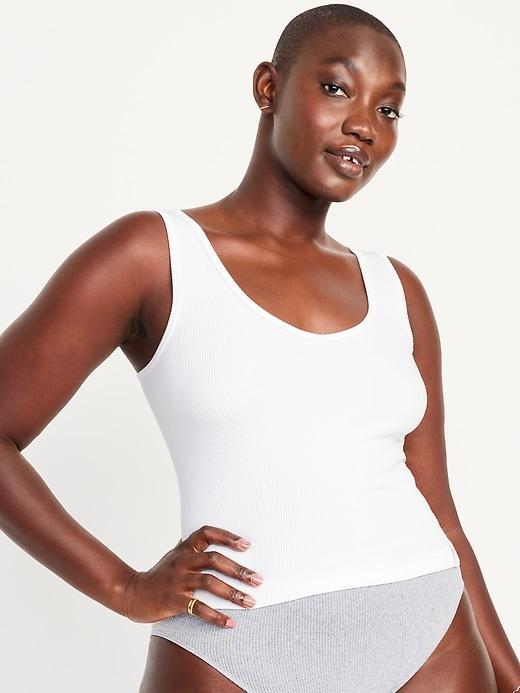 Rib-Knit Seamless Tank Top Product Image