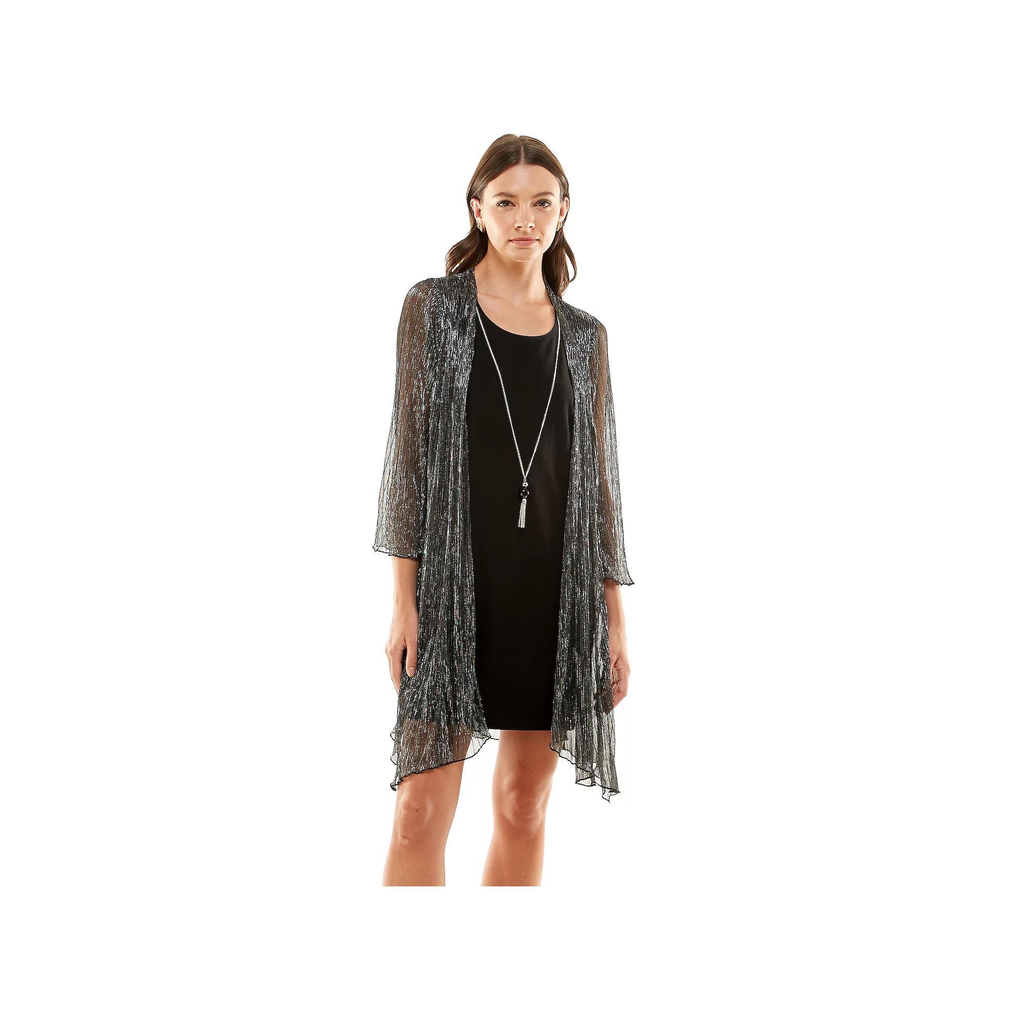 Womens Luxology 2-Piece Necklace & Jacket Dress Set, Womens Product Image