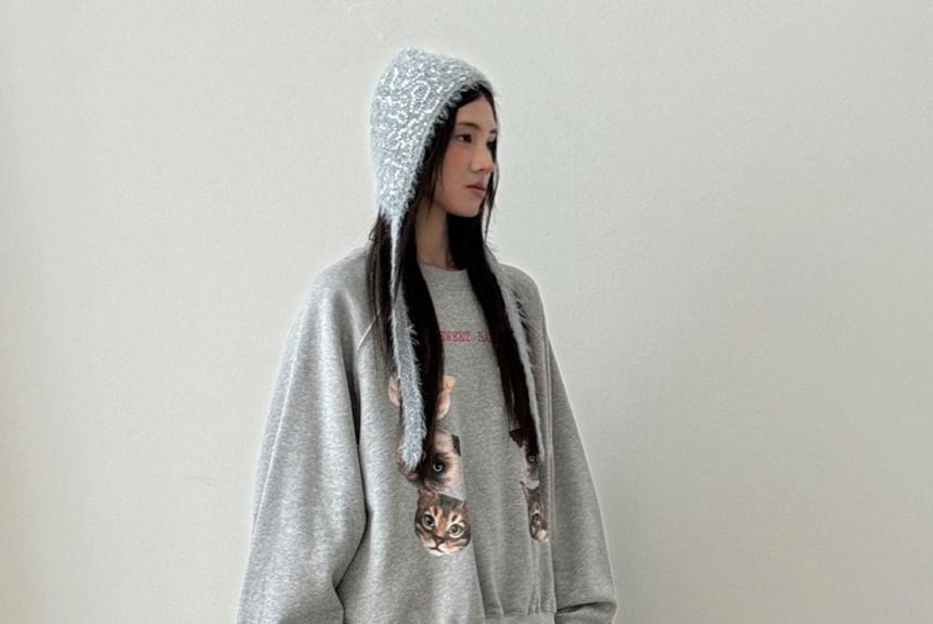Sequined Knitted Balaclava Product Image