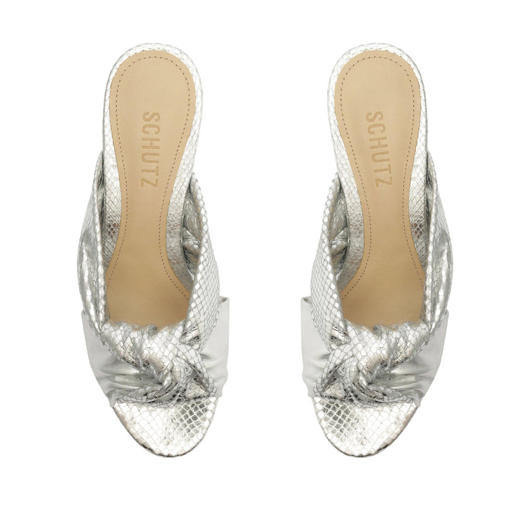 Mindy Mid Block Metallic Sandal Product Image