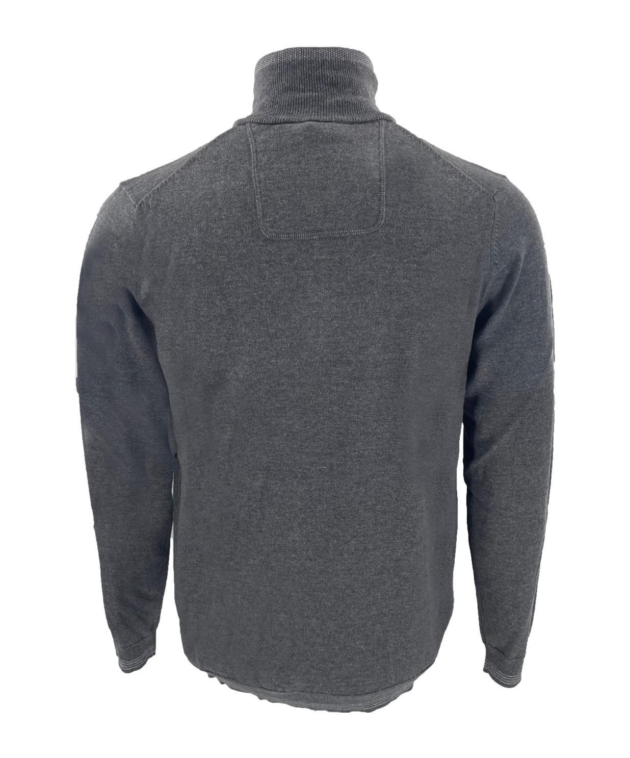 HUGO BOSS Zippered Long-sleeved Sweater In Black Product Image