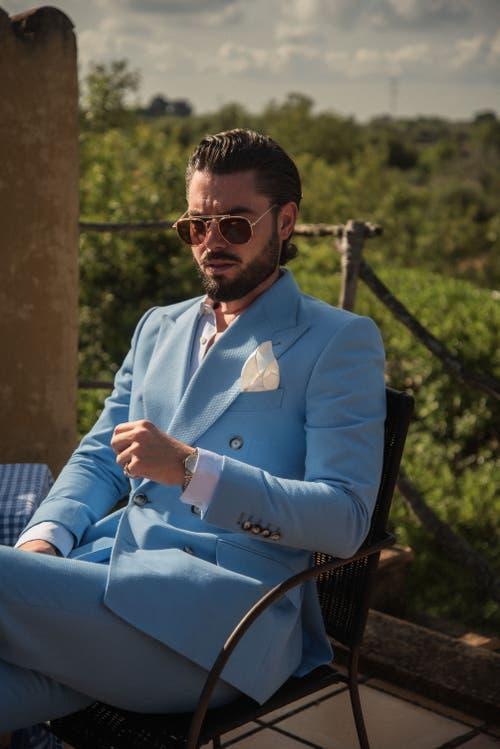 Elizabetta Nebbiolo - Silk Pocket Square for Men in Red at Nordstrom Product Image