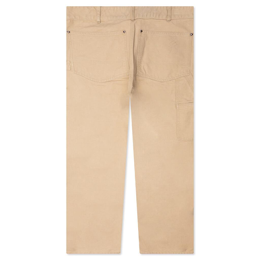 Washed Duck Work Pants - Beige Male Product Image