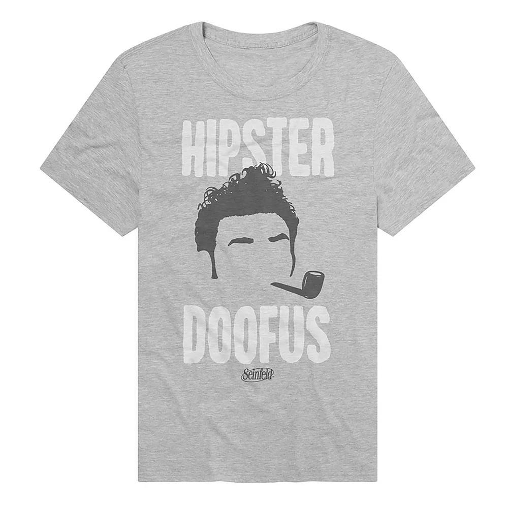 Men's Seinfeld Kramer Hipster Doofus Graphic Tee, Size: Small, Athletic Grey Product Image
