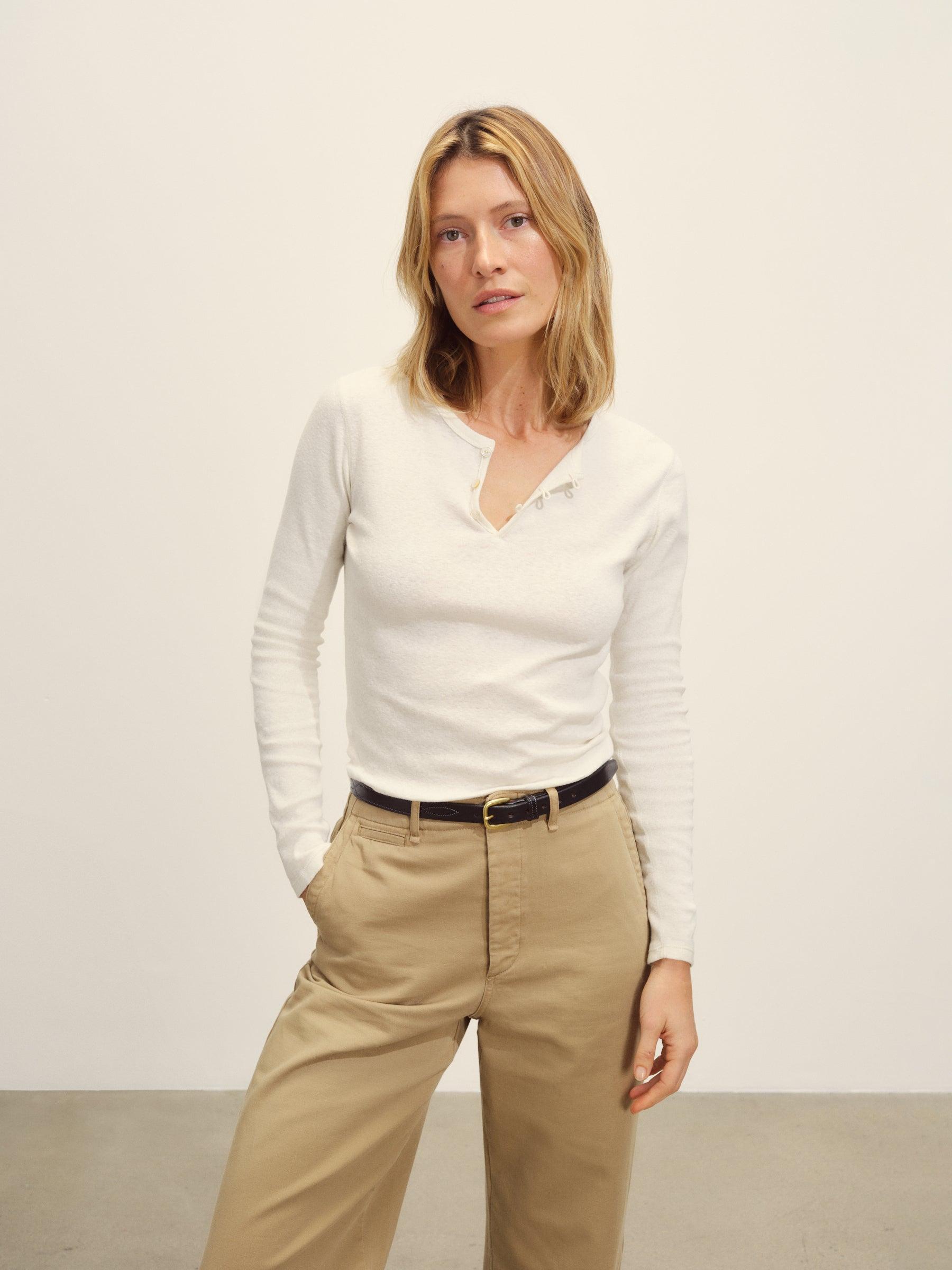 Natural Heirloom Rib L/S Henley Product Image