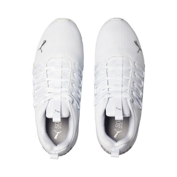 PUMA Axelion Refresh Men's Running Shoes in White/Silver Product Image