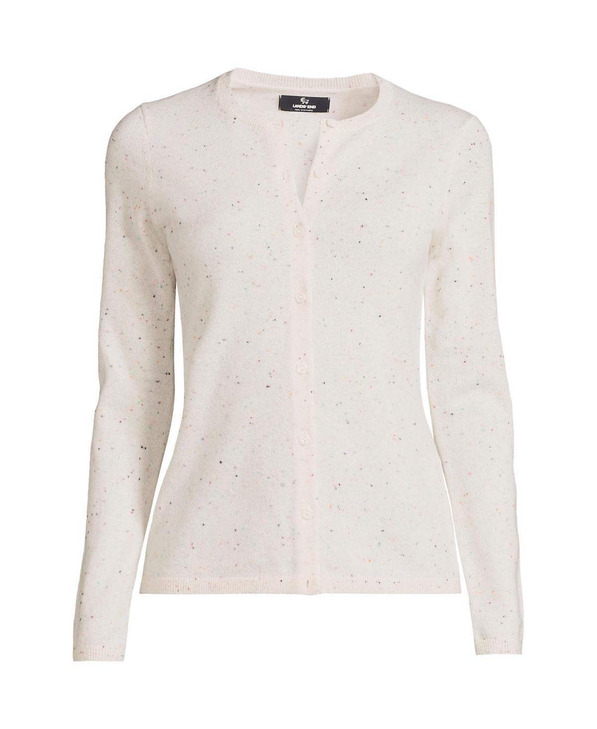 Women's Lands' End Classic Cashmere Cardigan Sweater, Size: Small, Deep  Blue Product Image