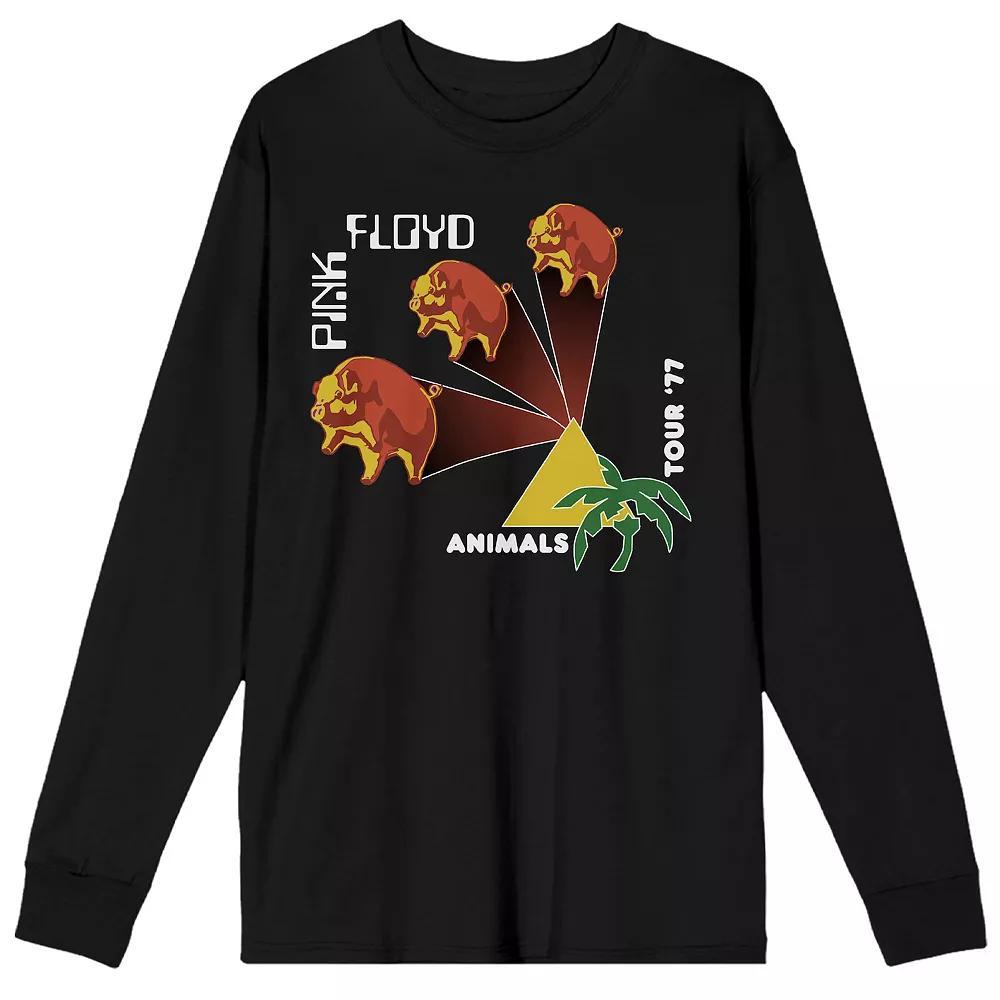 Men's Pink Floyd Animals Tour 77 Long Sleeve Tee, Size: Small, Black Product Image