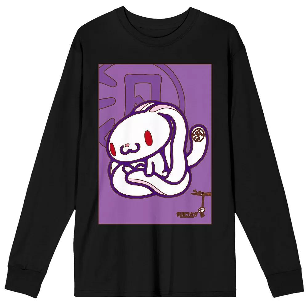 Men's All Purpose Bunny Long Earred Graphic Tee, Size: Large, Black Product Image