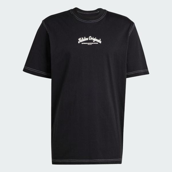 adidas Wabash Tee Black L Mens Product Image