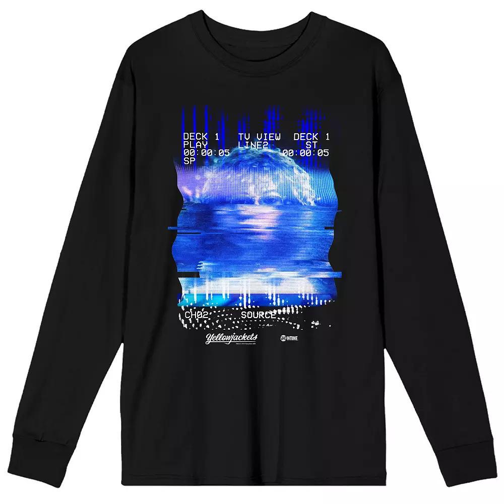 Men's Yellowjackets Hologram Long Sleeve, Size: Small, Black Product Image