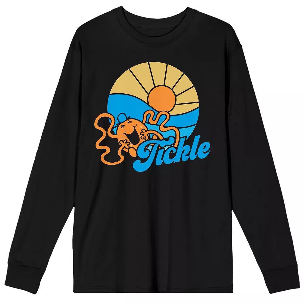 Men's Mr. Men And Little Miss Tickle Long Sleeve Graphic Tee, Size: XXL, Black Product Image