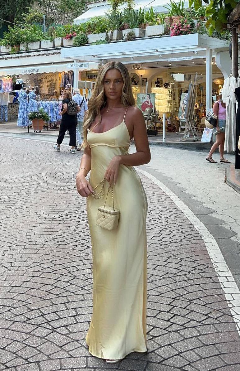 It's Not The Same Maxi Dress Lemon Product Image