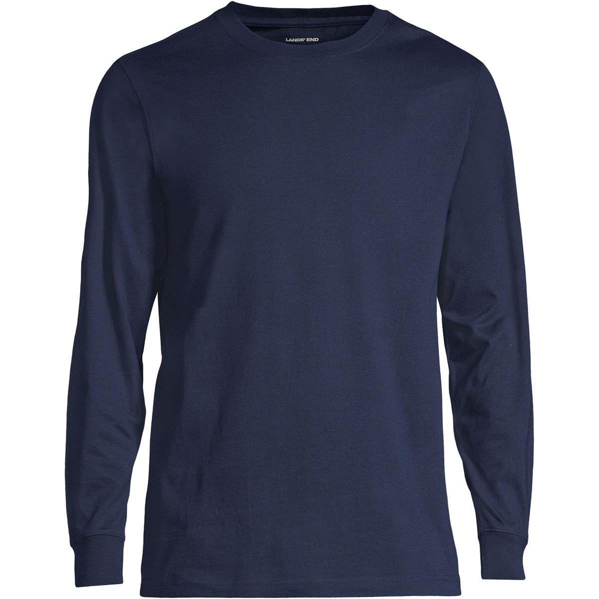 Big & Tall Lands' End Super Tee, Men's, Size: Medium Tall, Black Product Image