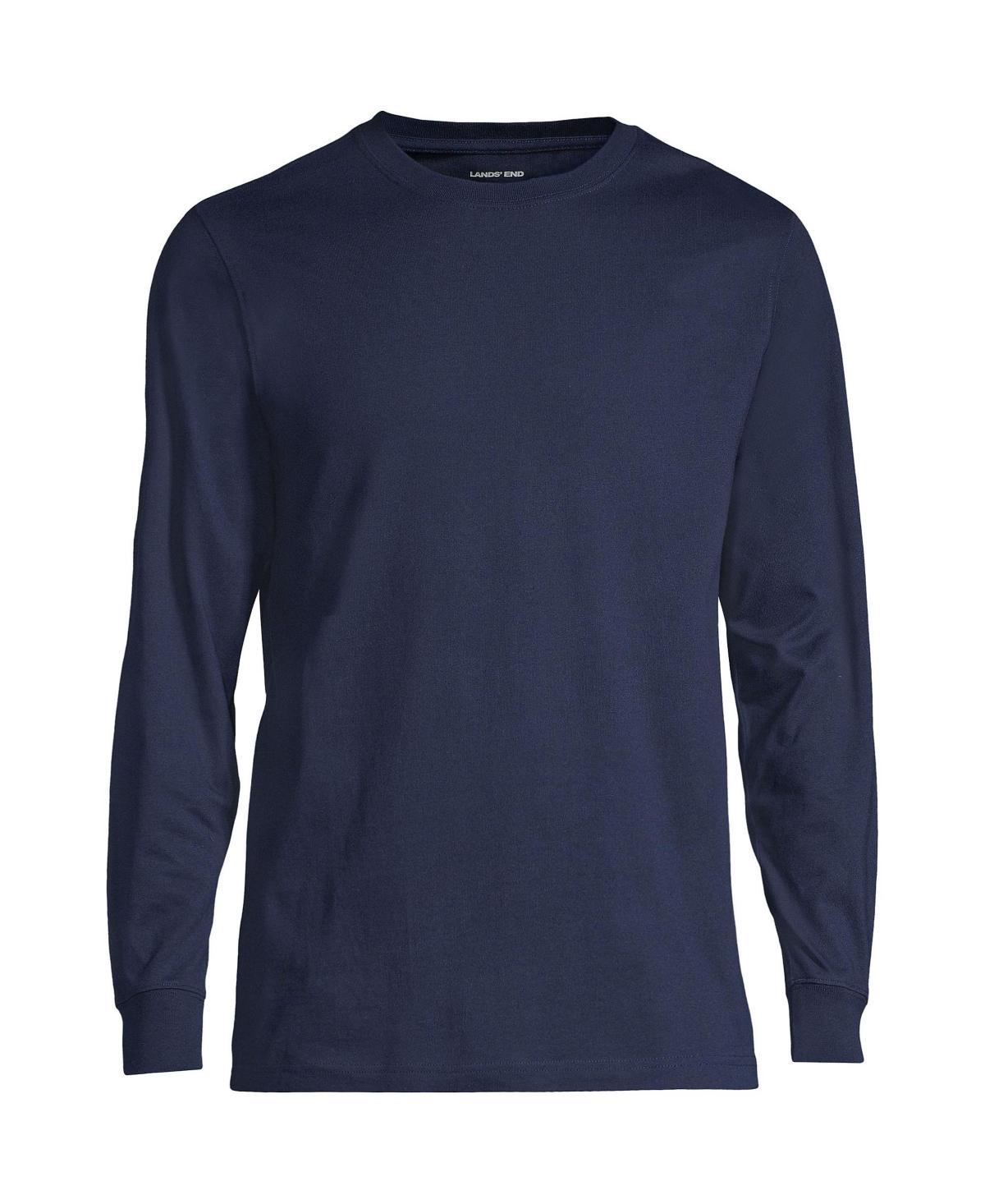 Big & Tall Lands' End Super Tee, Men's, Size: Medium Tall, Black Product Image