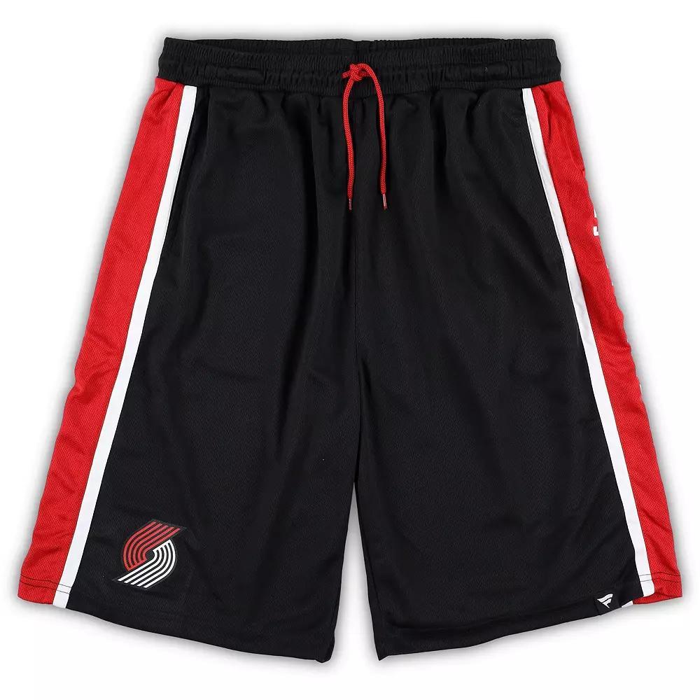 Men's Fanatics Branded Black Portland Trail Blazers Big & Tall Referee Iconic Mesh Shorts, Size: 3XB Product Image