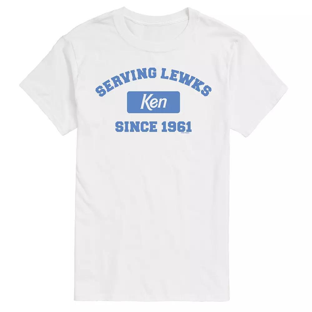 Men's Barbie Ken Serving Lewks Since 1961 Graphic Tee, Size: Medium, White Product Image