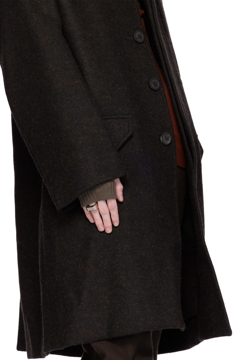 RICK OWENS Silver Beveled Ring In 128 Palladio Product Image