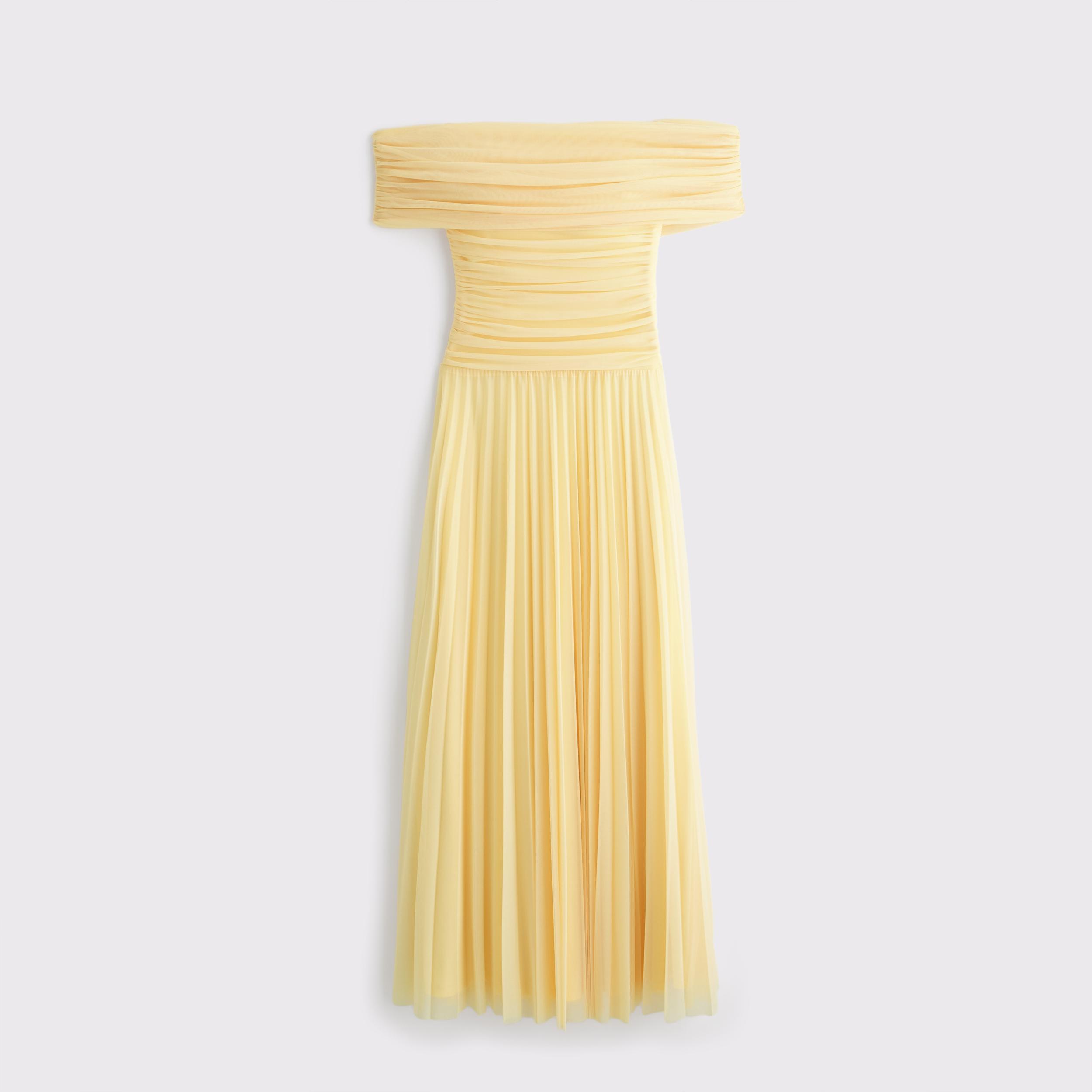 The A&F Giselle Drop-Waist Mesh Maxi Dress Product Image