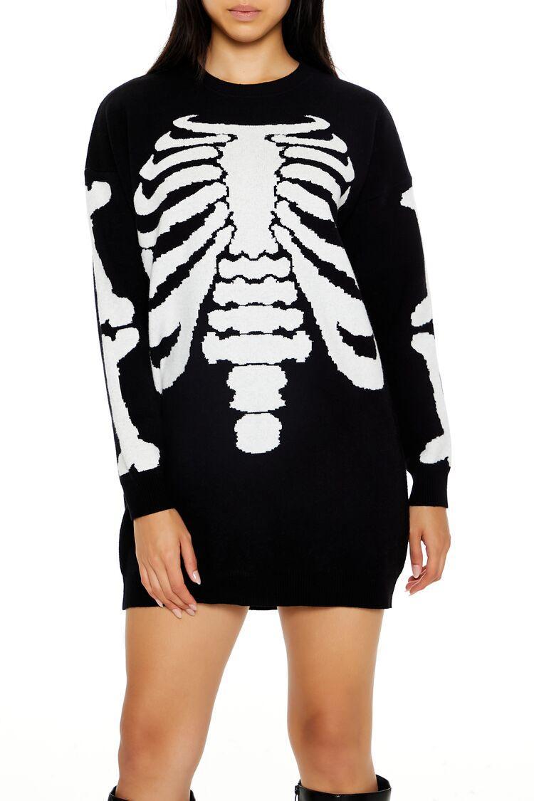 Skeleton Sweater Mini Dress | Forever 21 Product Image