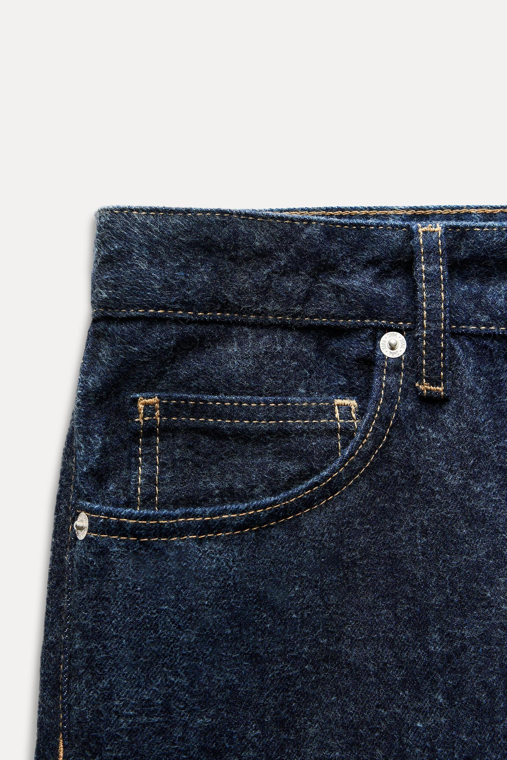 SLOUCHY TRF MID-RISE WIDE LEG JEANS Product Image