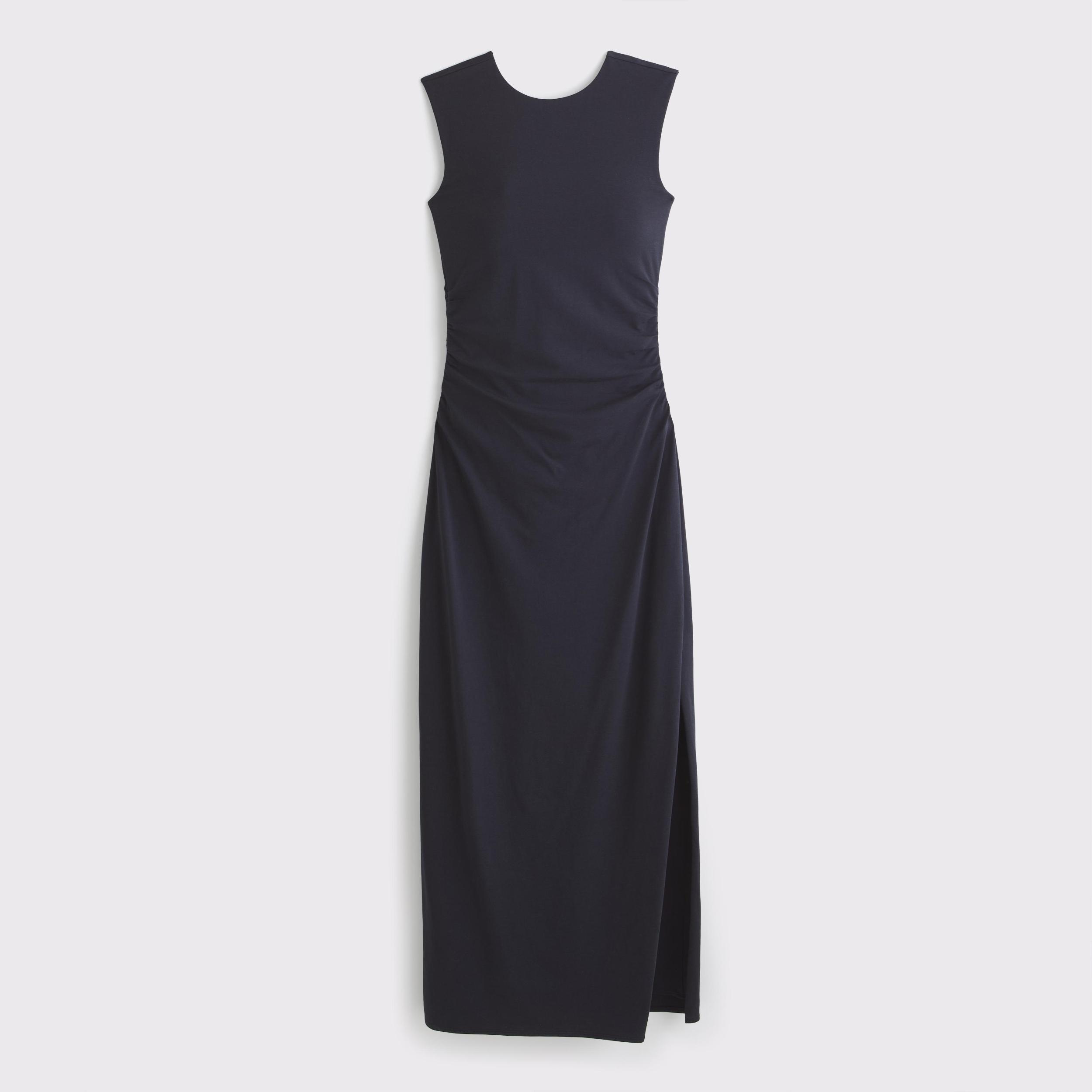 Bra-Free Open-Back Knit Midi Dress Product Image