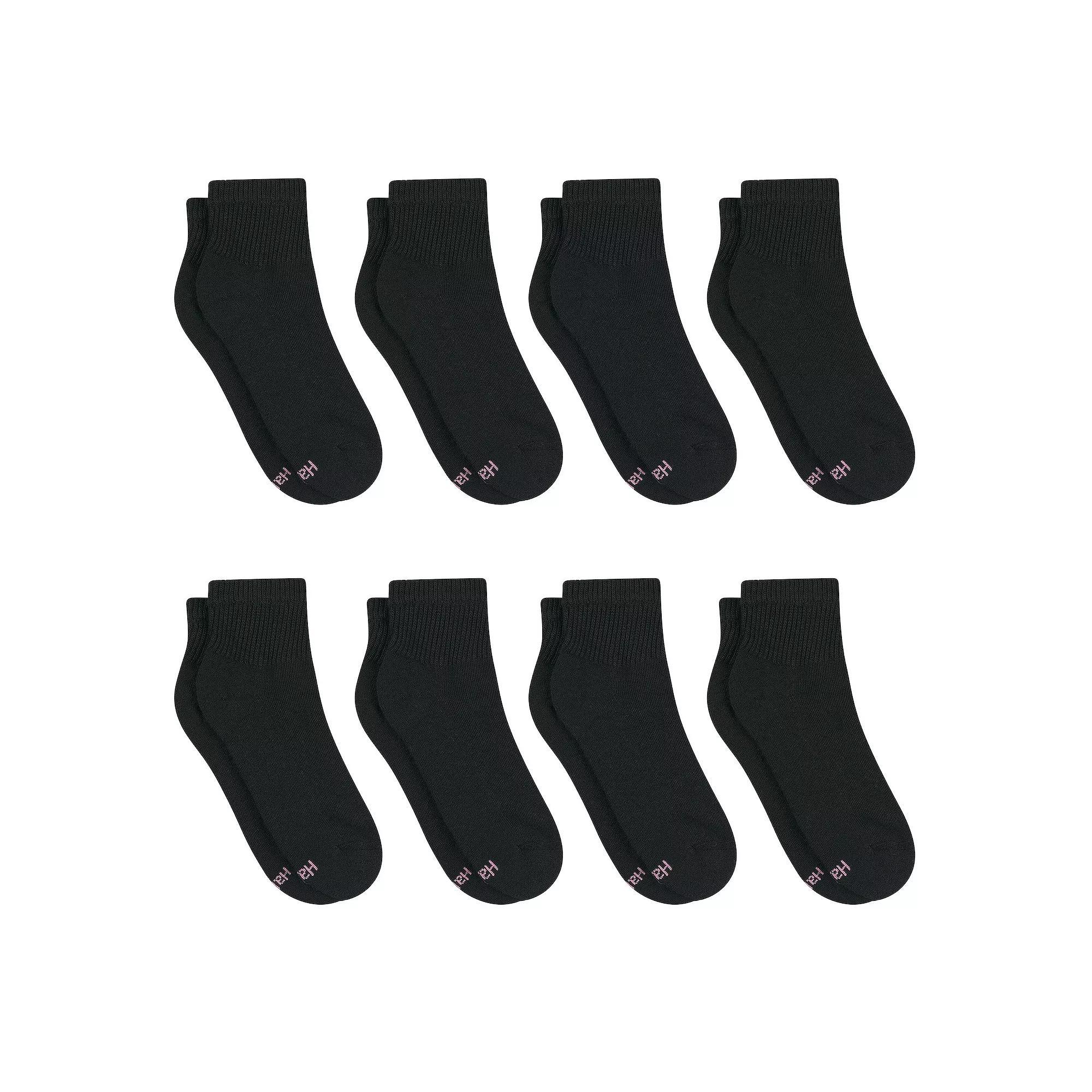 Womens Hanes Ultimate Cool Comfort 8-Pack Cushioned Ankle Socks HWUCA8 Product Image