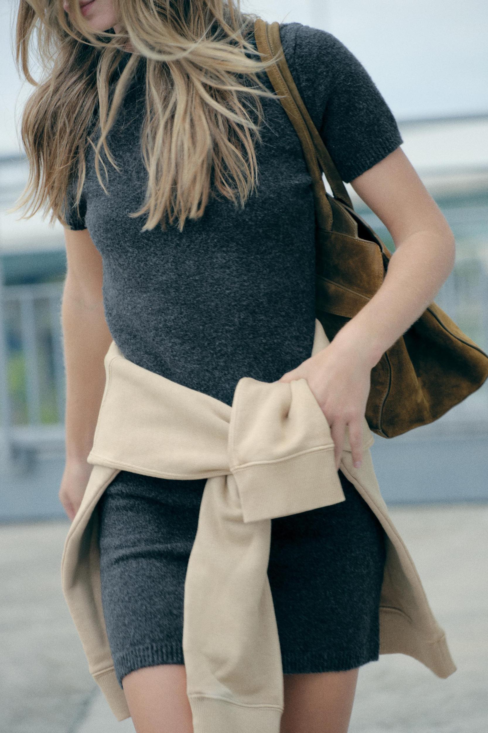 SOFT KNIT MINI DRESS Product Image