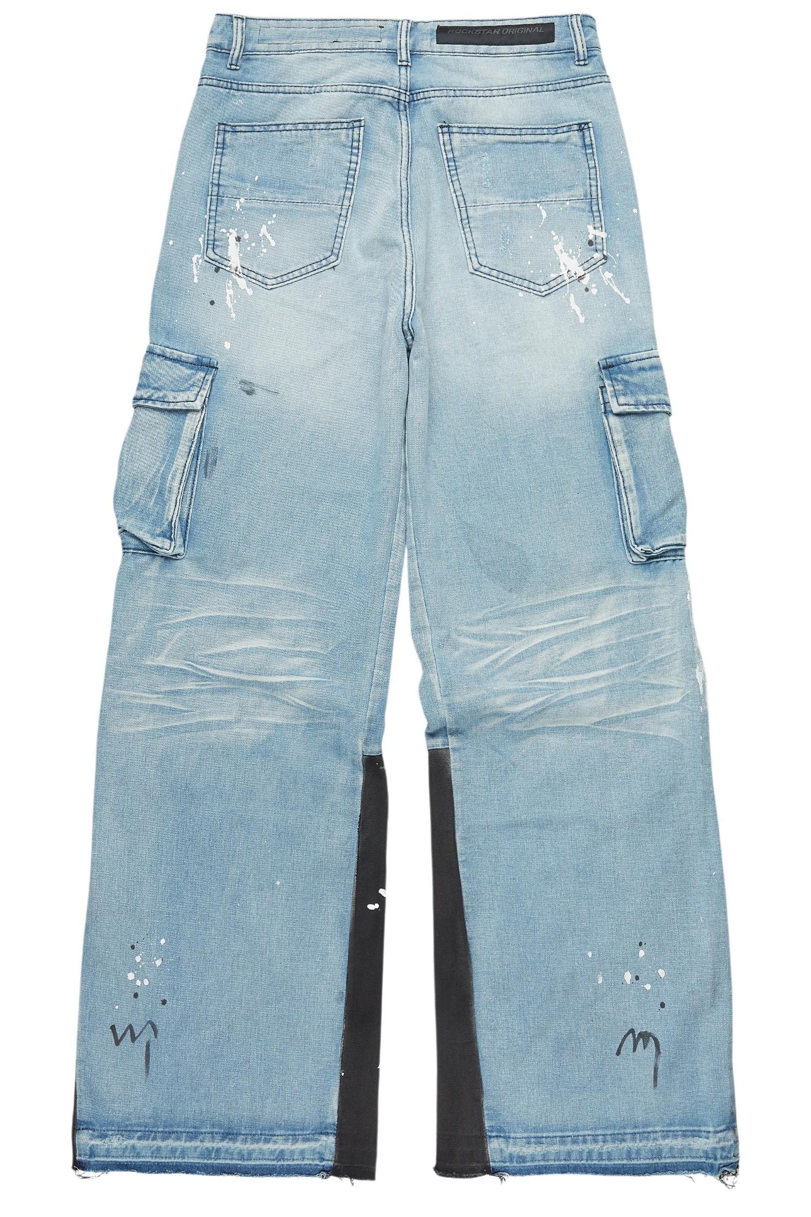 Dallin Blue Painter Baggy Cargo Jean Male Product Image