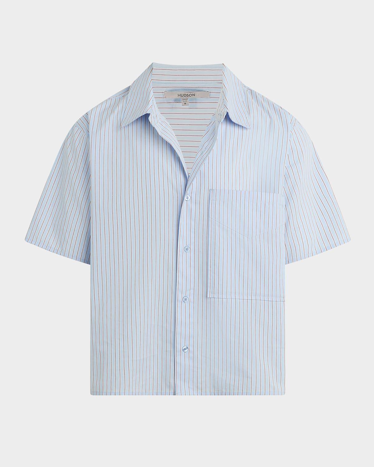 Men's Rex Striped Cotton Shirt Product Image