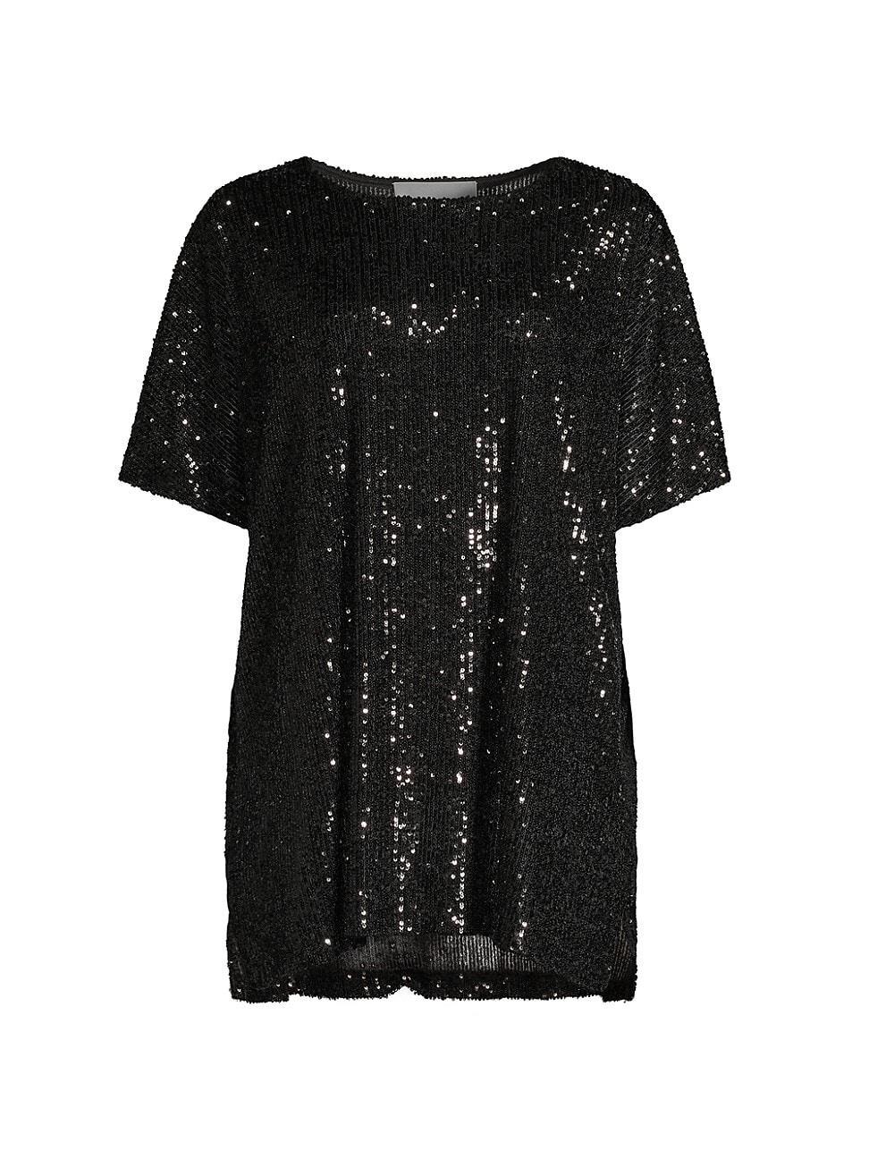 Caroline Rose Sequin Caftan Top Product Image