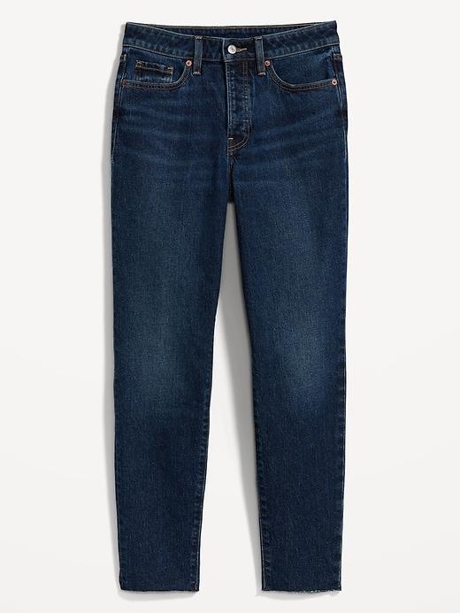 High-Waisted Button-Fly OG Straight Ankle Jeans Product Image