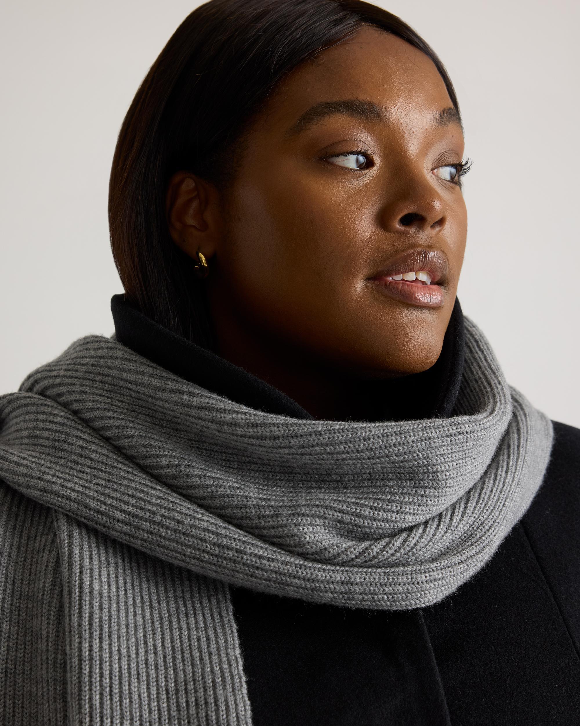 Quince | Women's Merino Wool Fisherman Scarf Product Image
