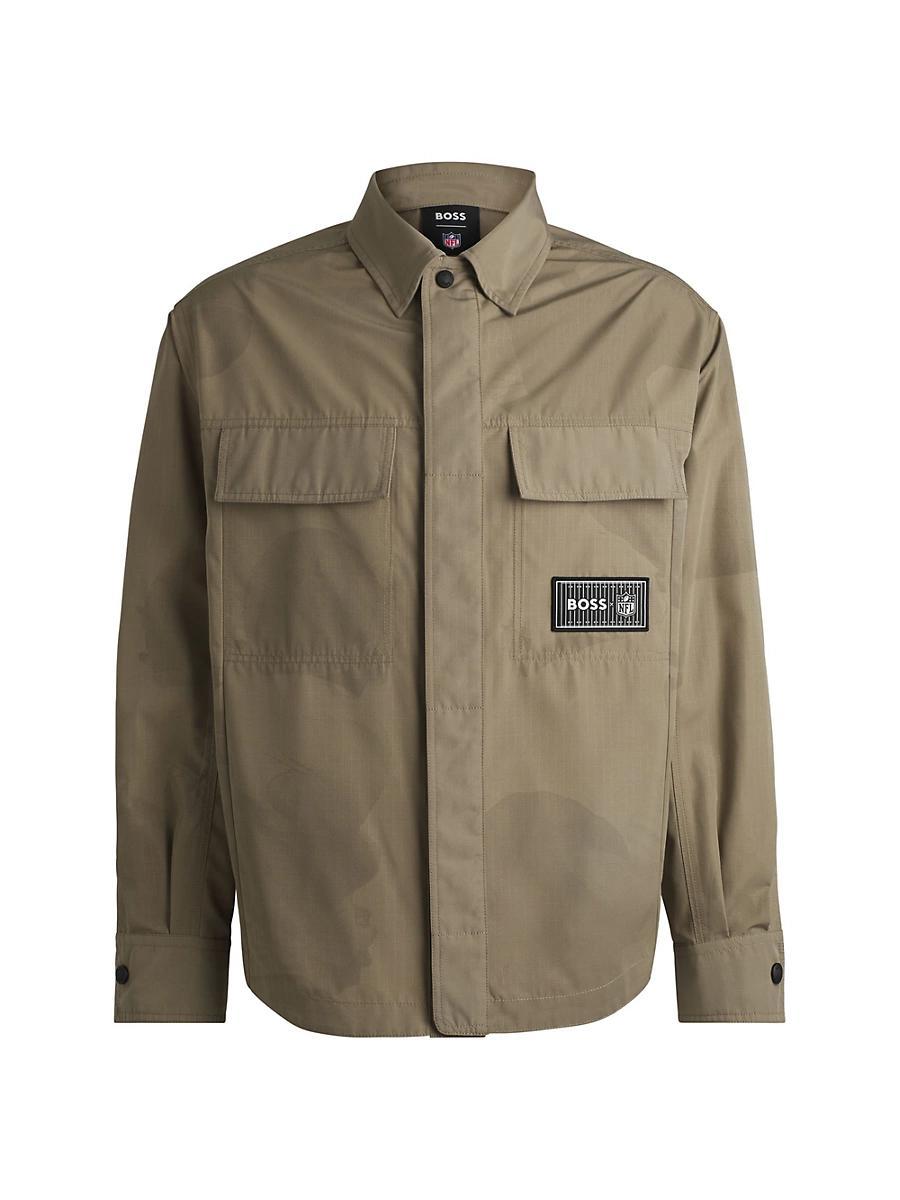 Mens BOSS x NFL Oversize-Fit Shirt with Special Branding Product Image