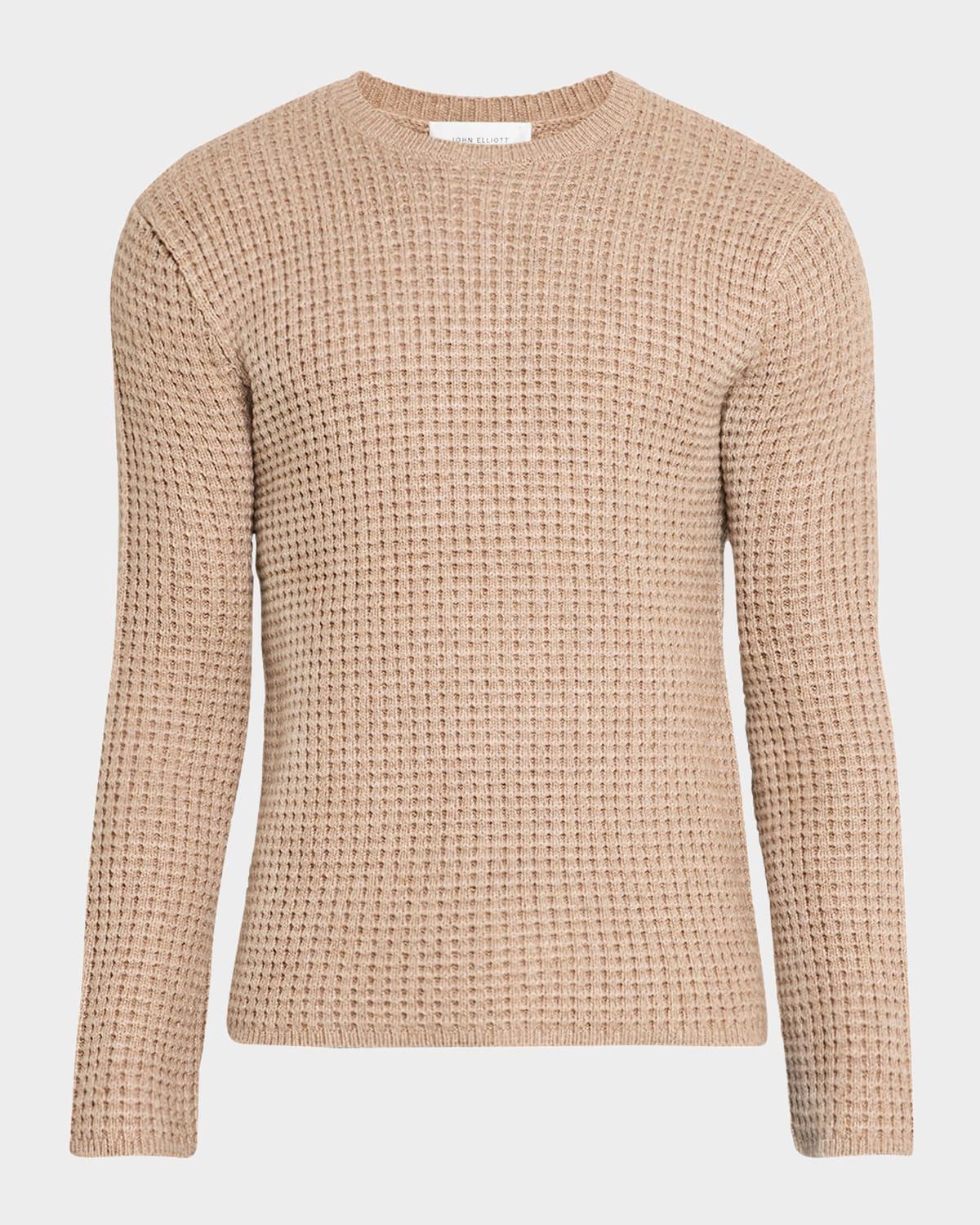 Men's Wool Waffle Crew Sweater Product Image