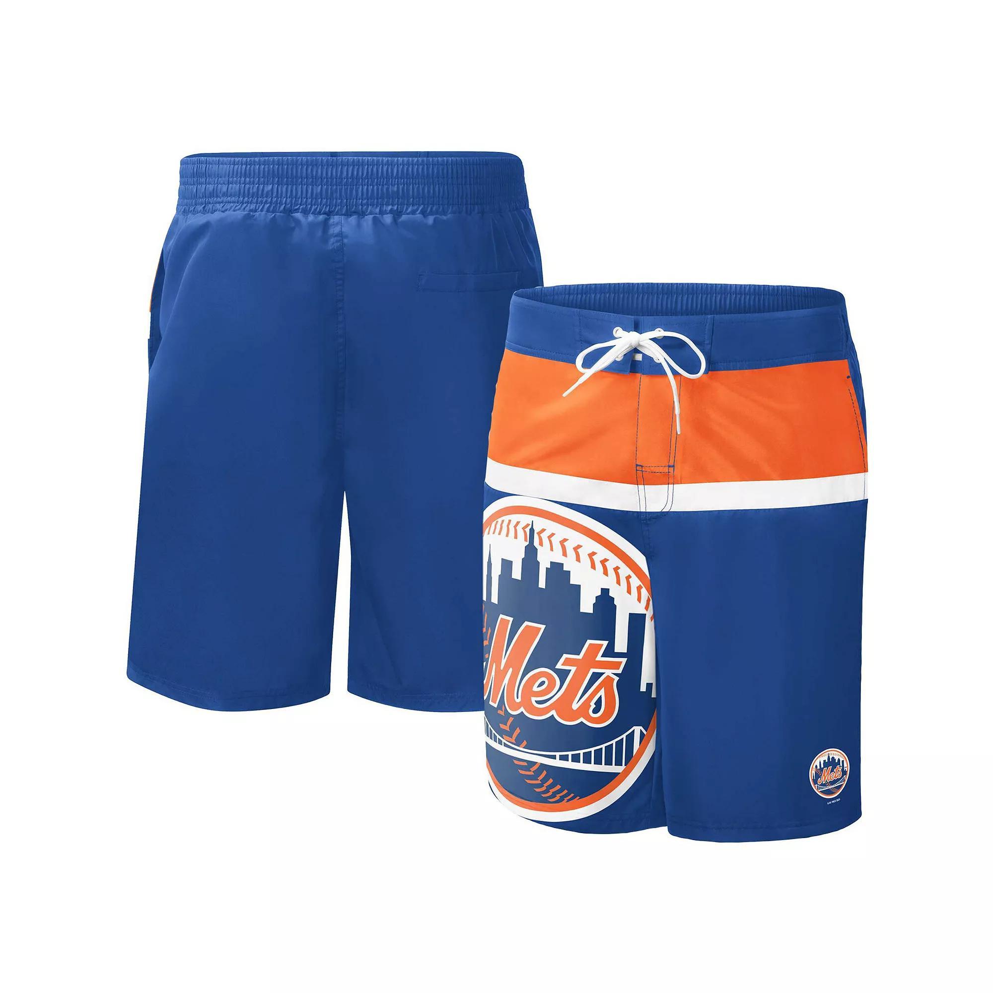 Men's G-III Sports by Carl Banks Royal New York Mets Sea Wind Swim Shorts, Size: XL, Blue Product Image