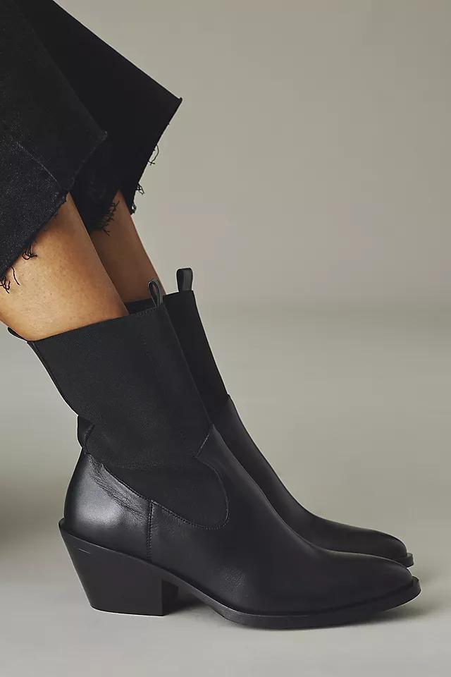 By Anthropologie Sleek Western Ankle Boots Product Image