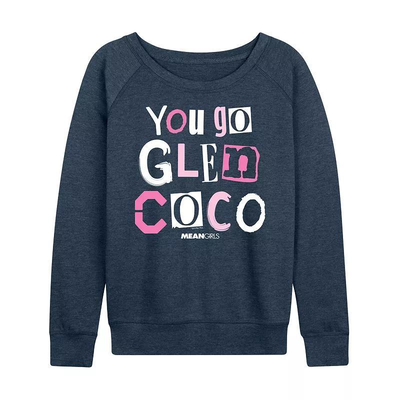 Womens Mean Girls You Go Glen Coco French Terry Long Sleeve Tee Heather Grey Product Image