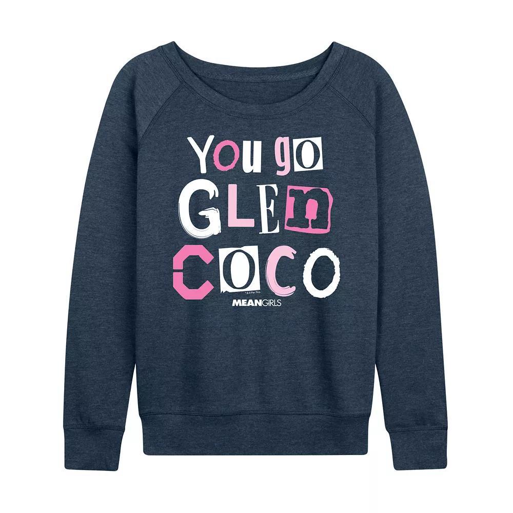 Womens Mean Girls You Go Glen Coco French Terry Long Sleeve Tee Heather Grey Product Image