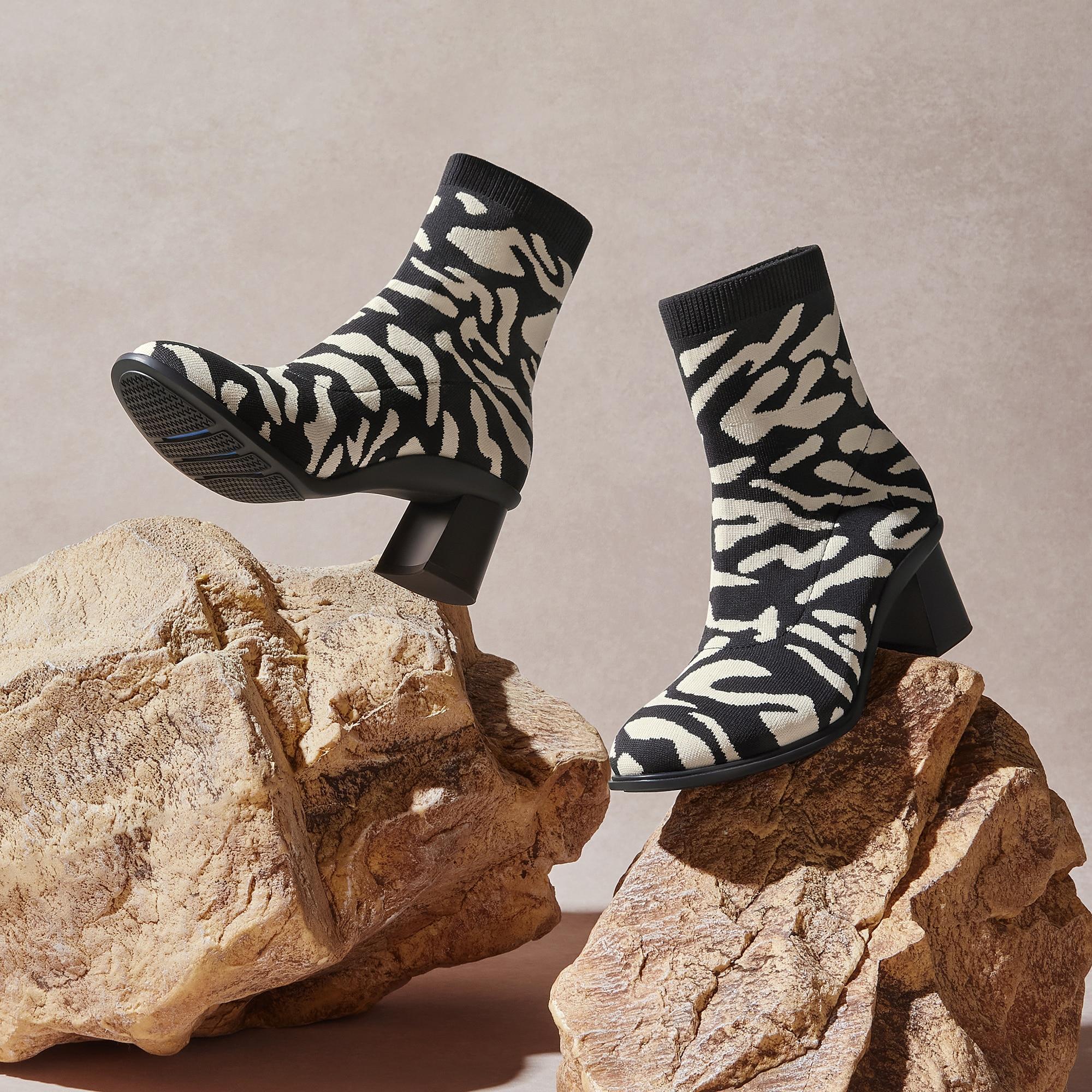 Almond-Toe Running Heel Boots (Amanda) Product Image