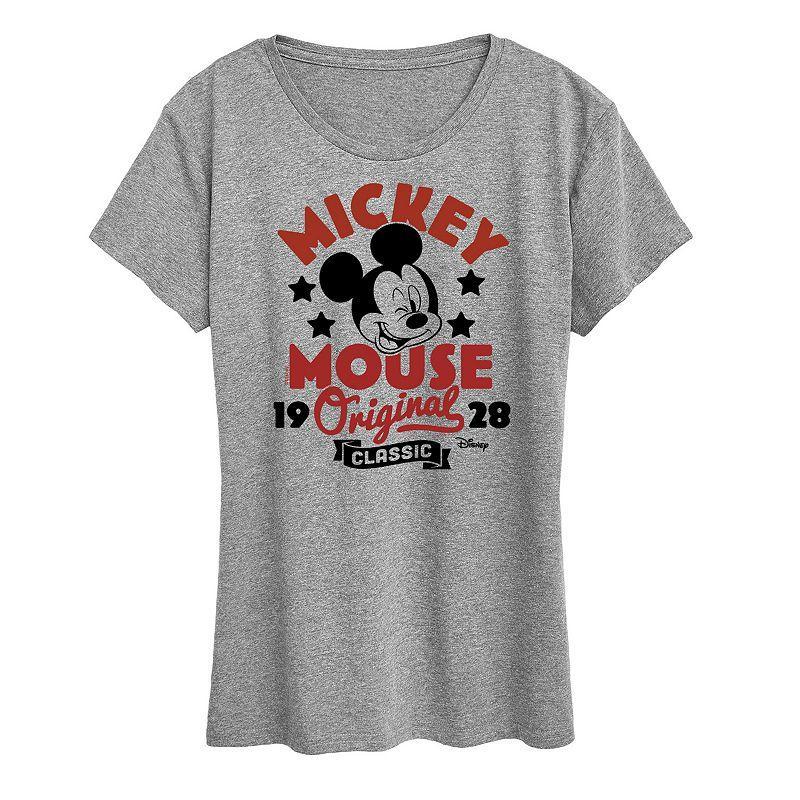 Disneys Mickey Mouse Womens Original Badge Graphic Tee Product Image
