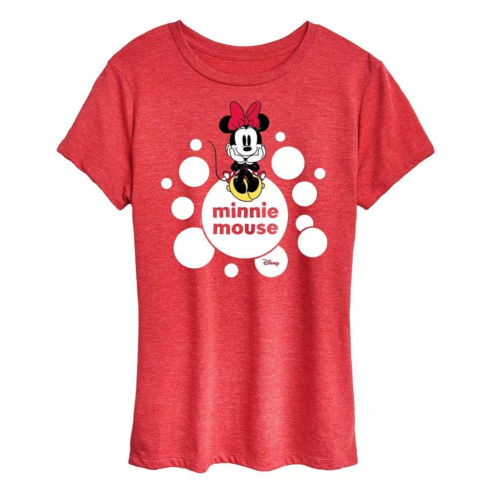 Womens Dr. Seuss Love Stacked Graphic Tee Grey Dark Red Product Image