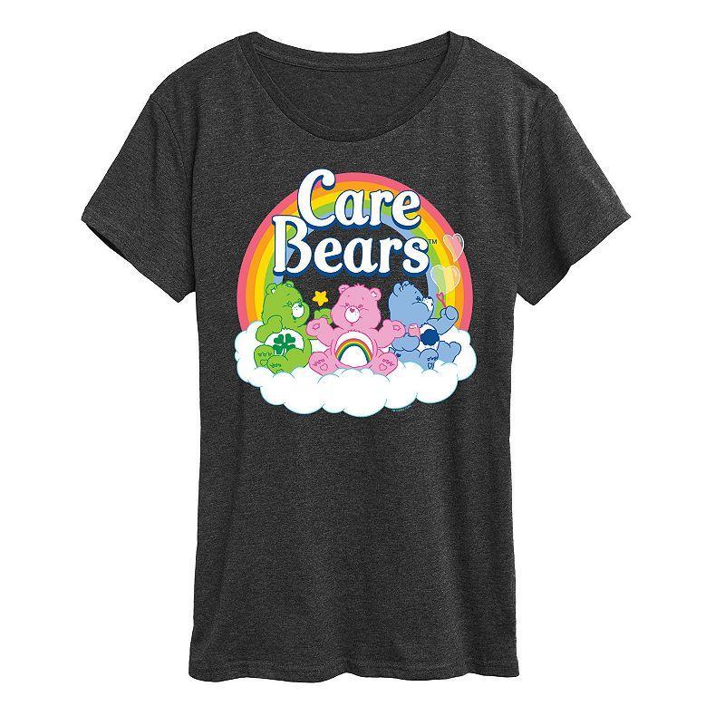 Womens Care Bears Logo Group Graphic Tee, Girls Grey Gray Product Image
