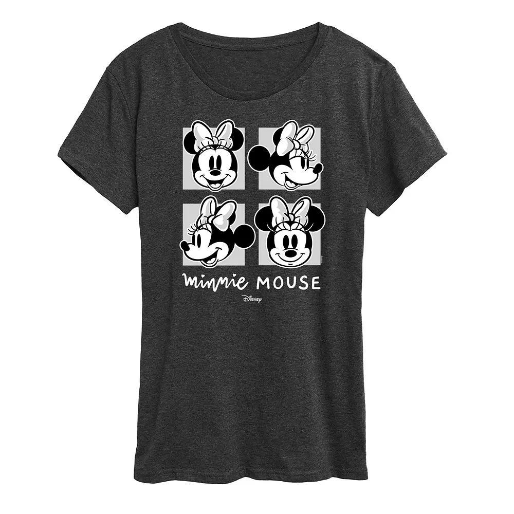Disney's Minnie Mouse Women's Boo Crew Graphic Tee, Size: Small, Heather Grey Product Image